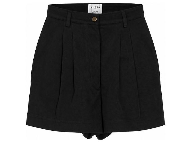 Alaïa Black Cotton Shorts
