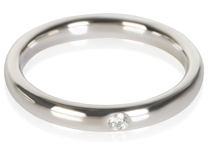 Tiffany & Co. Elsa Peretti Stacking Ring aus Platin und Diamanten