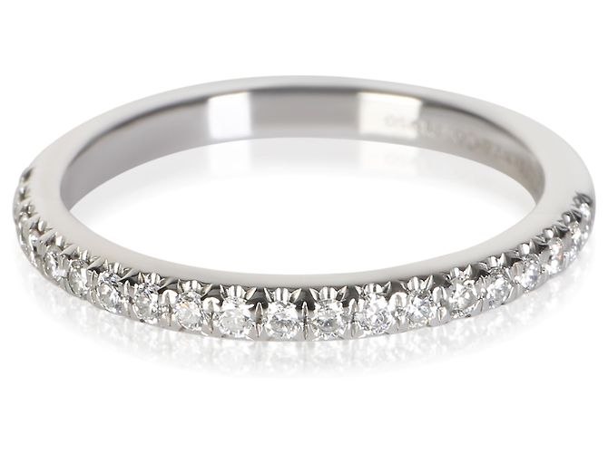 Tiffany & Co. Aliança Meia Eternidade Soleste em Platina e Diamantes