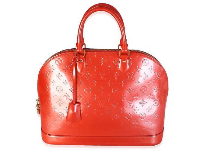 Louis Vuitton Orange Sunset Monogram Vernis Alma GM