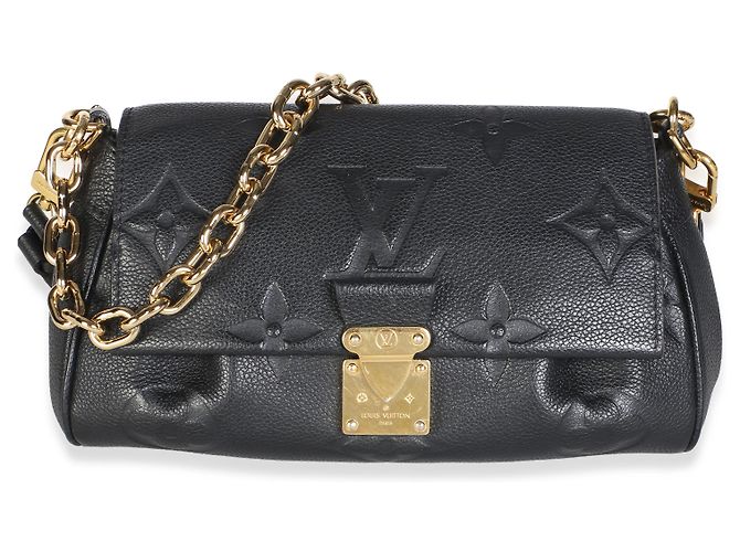 Louis Vuitton Black Giant Monogram Empreinte Favorite NM