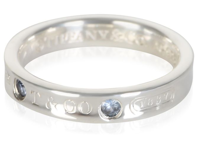 Tiffany & Co. 1837 Ring aus Sterlingsilber und Saphir