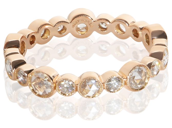 Tiffany & Co. Anello Jazz Band in oro rosa e diamanti