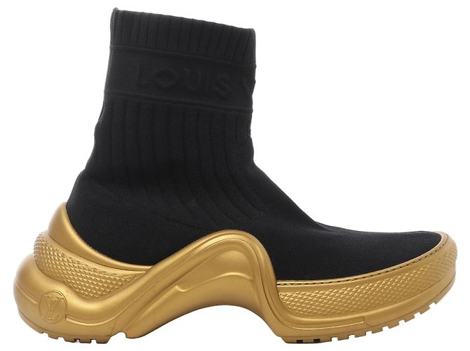 Louis Vuitton Archlight Sock High Top Sneaker Black × Gold CL1128, Taille EU 41