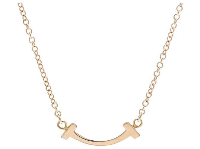Autre Marque Colar Tiffany T Smile Micro Size em ouro rosa