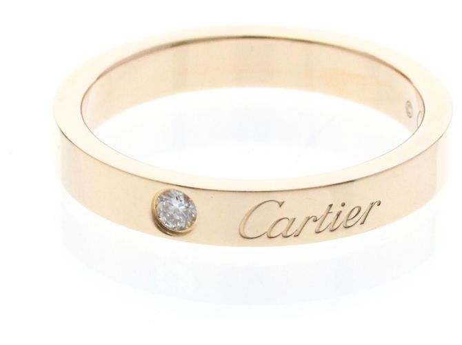 Aliança C de Cartier em ouro rosa
