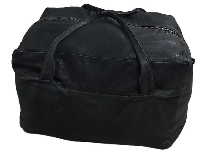 Ann Demeulemeester Leder Tote Bag Schwarz