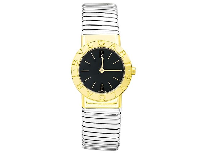 Relógio Bulgari, "Bulgari-Bulgari", modelo "BB 26", ouro e aço.