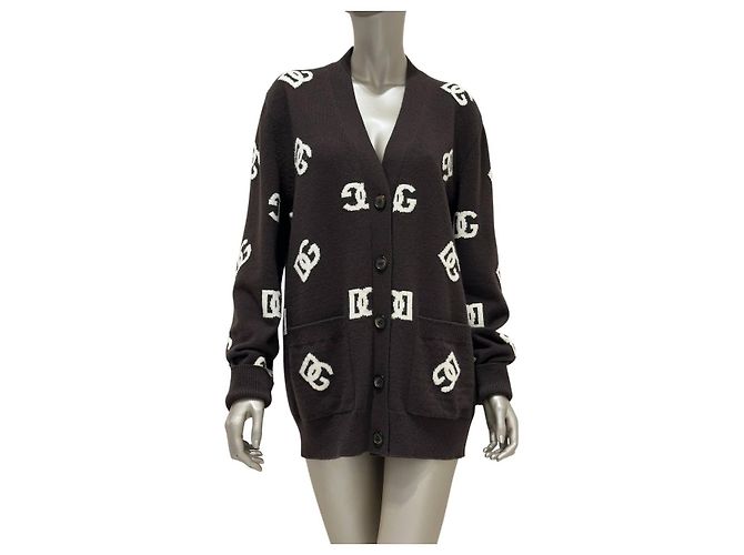 Dolce & Gabbana DG Monogram Wollcardigan sz.42 gebraucht