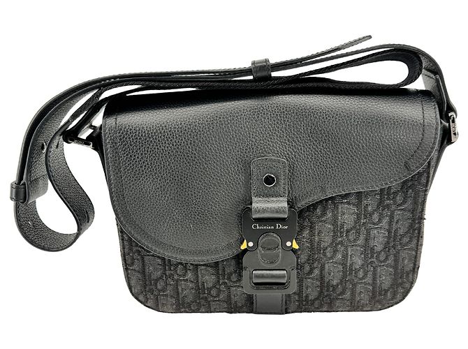 Dior — Saddle Messenger Small, Oblique Noir