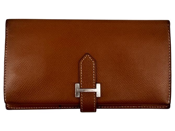 Hermès Béarn Soufflet — Epsom Leather Gold, Palladium H Clasp