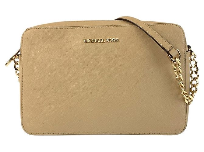 Bolsa de Ombro em Couro Michael Kors Jet Set