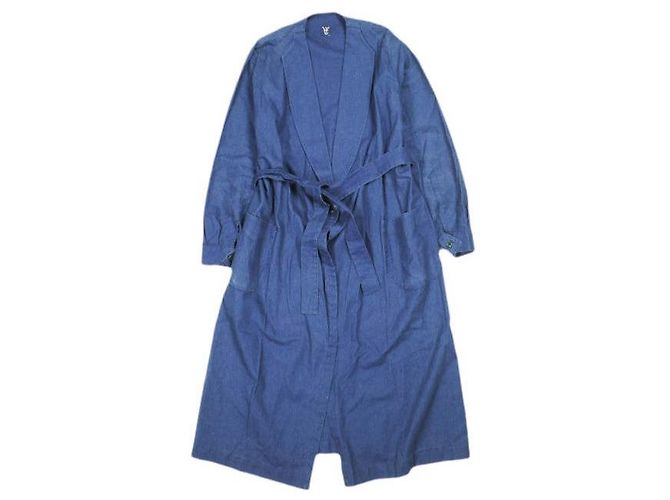Autre Marque Art de V. Abrigo Robe de Algodón y Lino