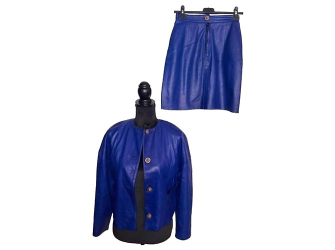 Autre Marque Leather pantsuit set
