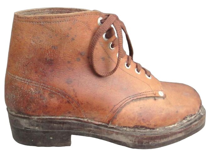 Autre Marque Handcrafted French Leather Clogs