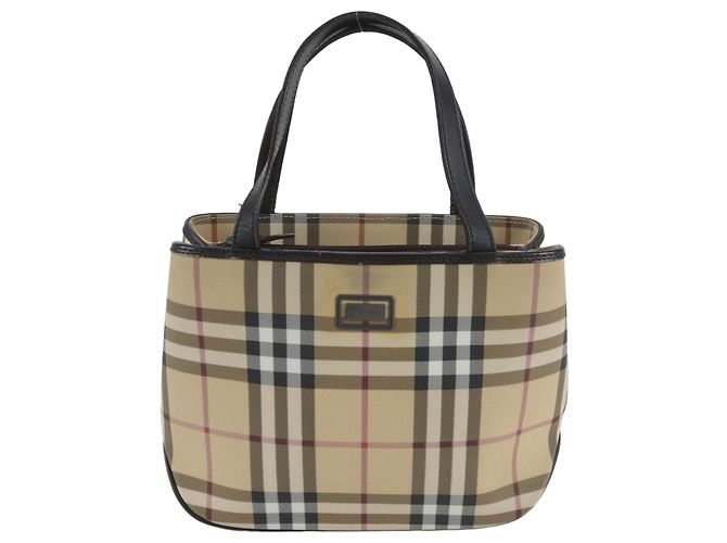 Saco Tote em couro Burberry Nova Check
