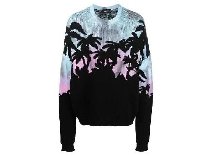 Jersey de punto Dsquared2 con estampado de palmeras