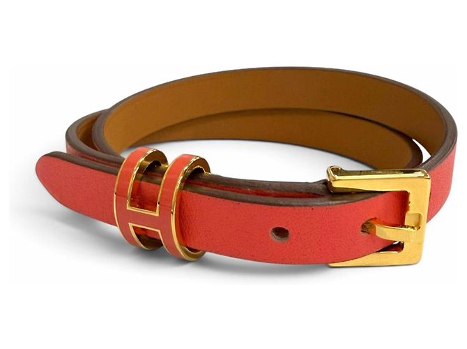 Hermès Bracciale Pop H Double Tour in pelle HERMES