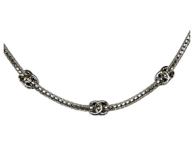 CHANEL A25V Coco Mark Chain Halskette Choker