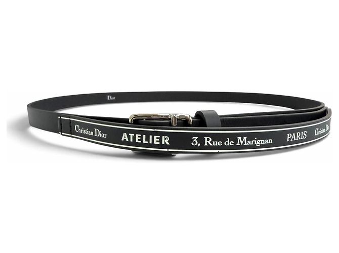 Christian Dior Atelier Logo Ledergürtel