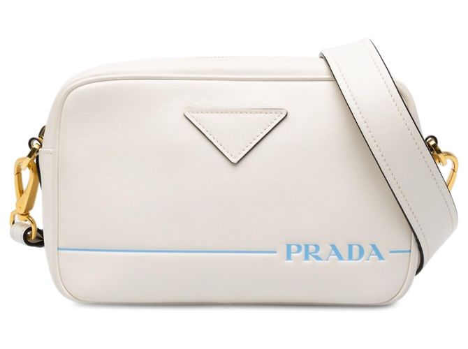 Sac Camera Prada Mirage en cuir de veau White City