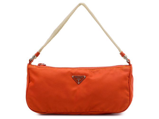 Pochette Prada em Tessuto Laranja