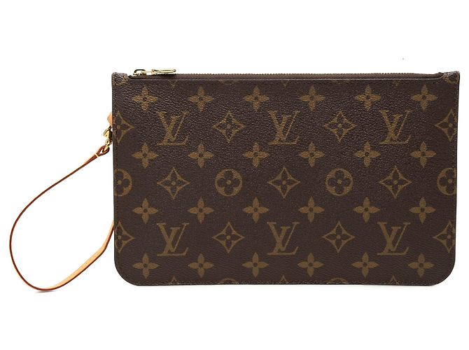 Pouch Louis Vuitton Brown Monogram Neverfull MM