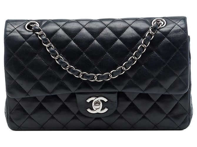 Chanel Black Medium Classic Lambskin Double Flap