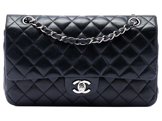 Chanel Black Medium Classic Lambskin Double Flap
