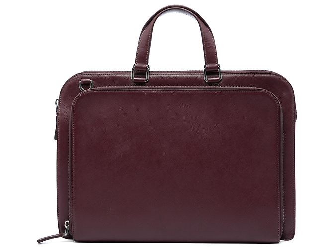 Sac Business Prada Red Saffiano