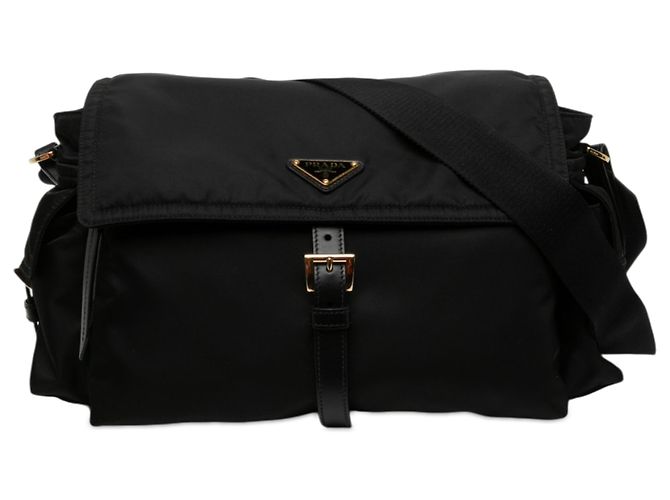 Bolsa Messenger Prada Black Large Re Nylon Explore