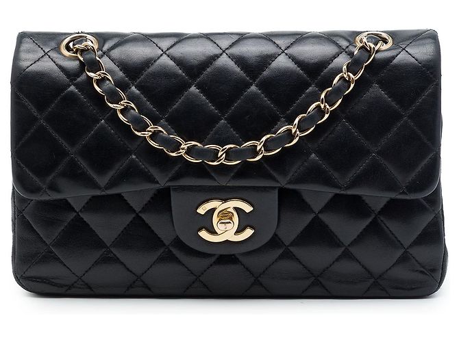 Chanel Black Medium Classic Lambskin Double Flap