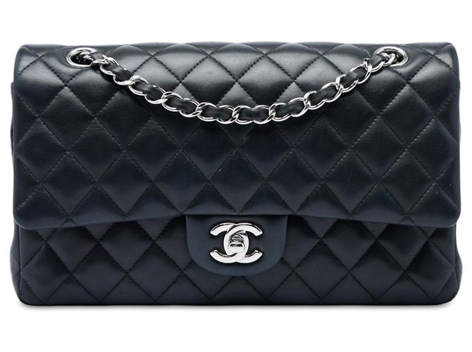 Chanel Black Medium Classic Lambskin Double Flap