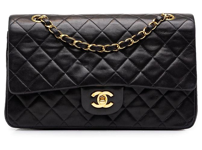 Chanel Black Medium Classic Lambskin Double Flap