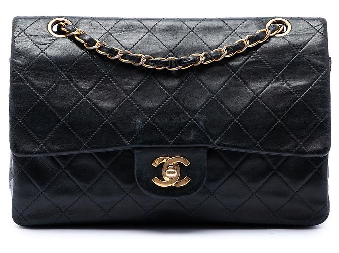 Chanel Black Medium Classic Lambskin Double Flap