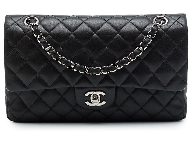 Chanel Black Medium Classic Lambskin Double Flap