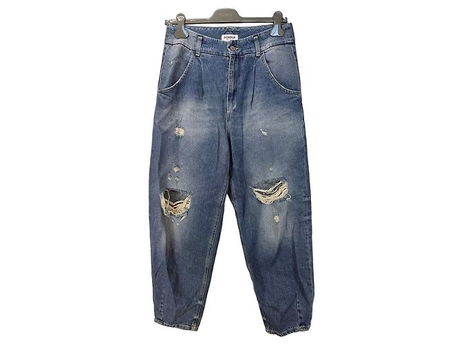 Dondup Damen Jeans aus blauem Denim