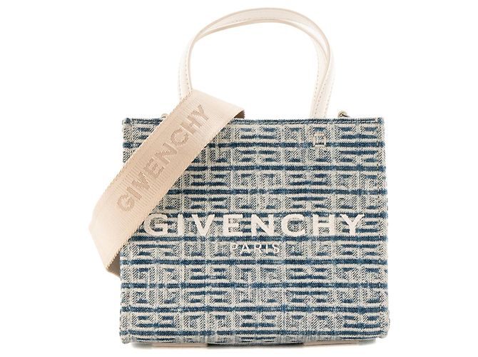 GIVENCHY - Bolsa de ombro G Tote Givenchy em lona denim azul marinho