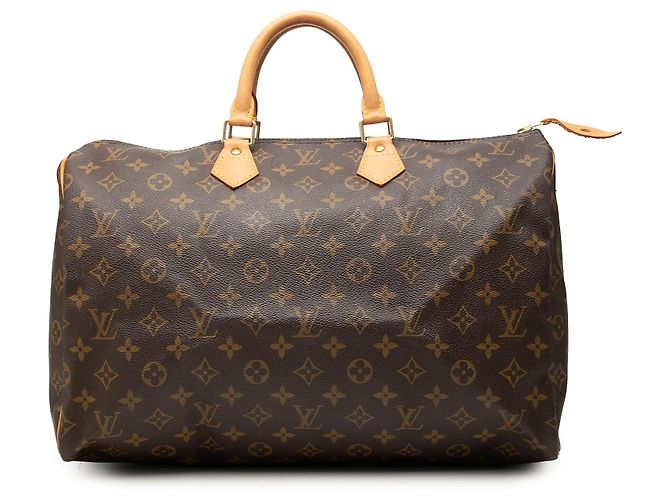 Borsa Boston Louis Vuitton Monogram Speedy 40 Marrone