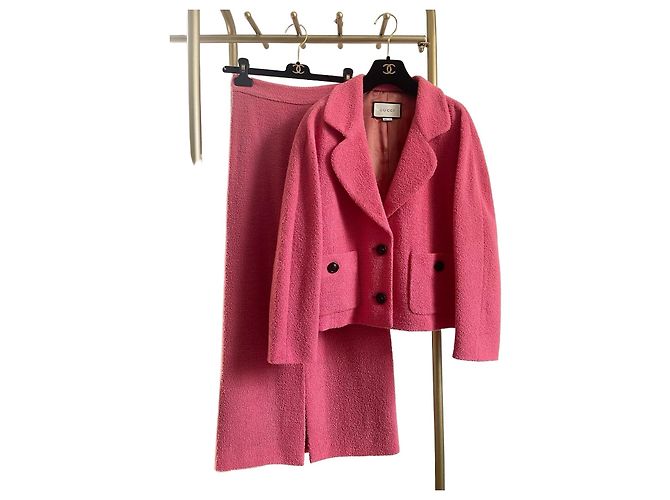 Chaqueta Gucci de lana rosa