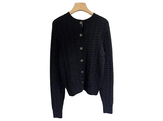 Chanel 23B Cardigan aus Kaschmir in Navy