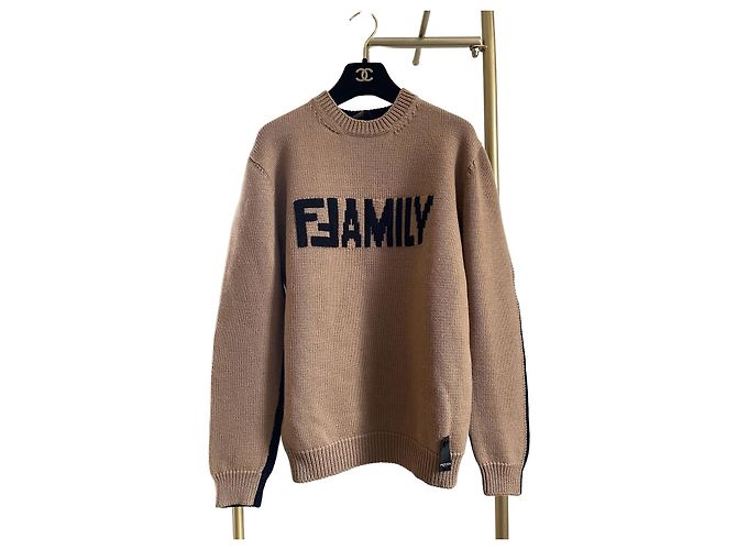 Pull Fendi en laine color-block
