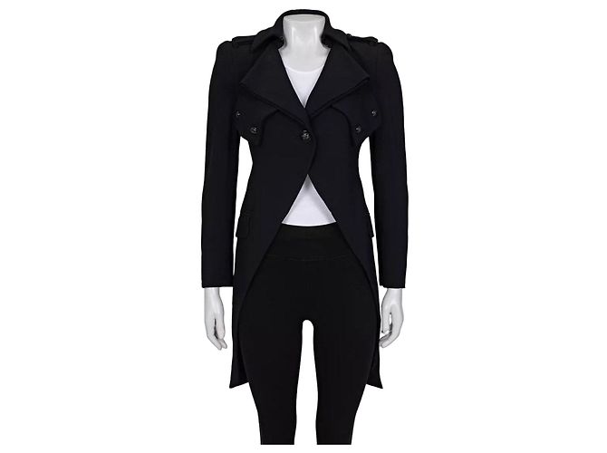 Alexander McQueen Black Tailored Jacket Voluminous Shoulders Pre-owned