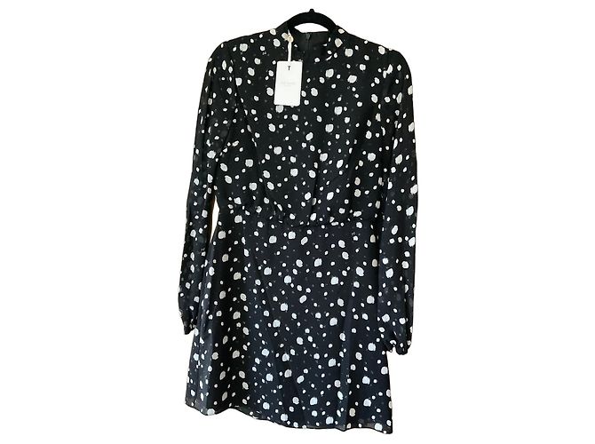 Abito a pois bianco e nero Ted Baker