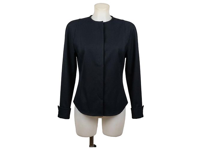 Gianni Versace Wolljacke Dunkelblau