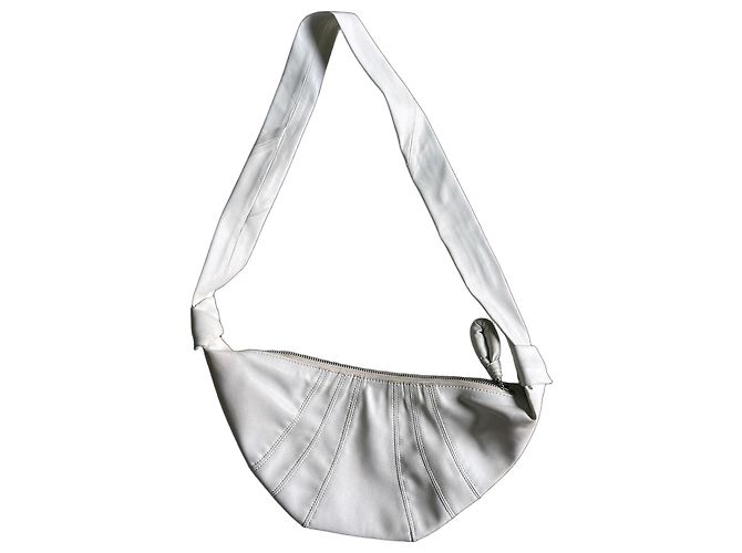 Bolsa de ombro Lemaire em couro branco