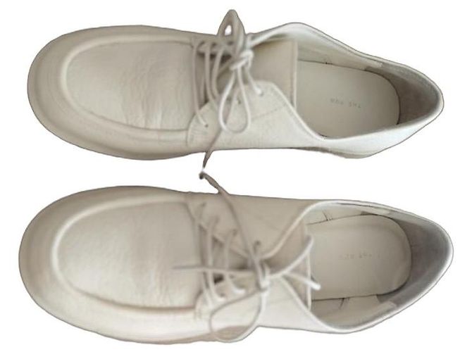 The Row Derby in pelle grana bianca da donna