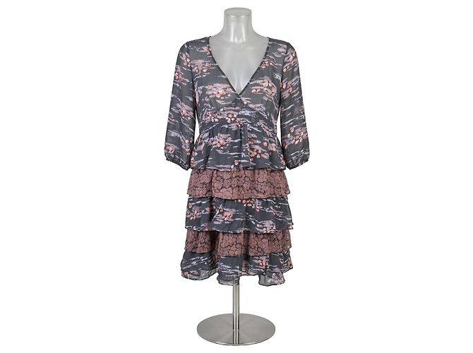 Autre Marque MAX&Co. Gestuftes Kleid mit Blumenprint