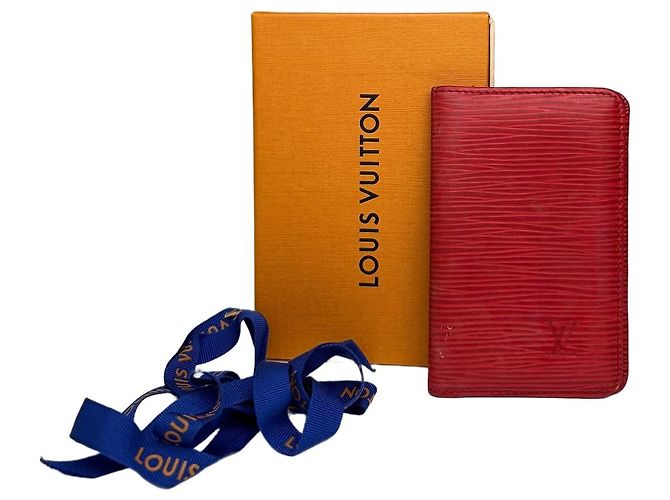 Vintage Louis Vuitton Epi Leather Bifold Wallet 2002 Red