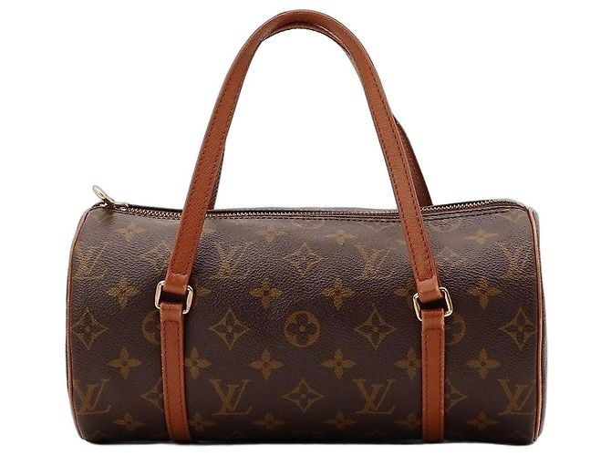 Louis Vuitton Papillon Bolsa Cilíndrica Monogram Canvas